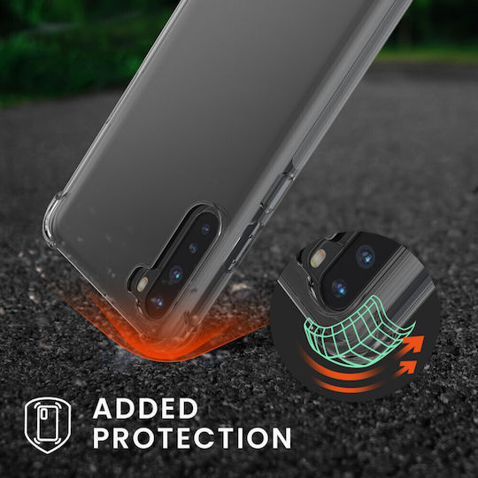 KWmobile Back Cover Σιλικόνης / Πλαστικό Ασημί (OnePlus Nord)