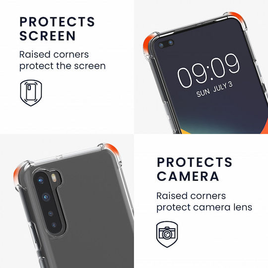 KWmobile Back Cover Σιλικόνης / Πλαστικό Ασημί (OnePlus Nord)