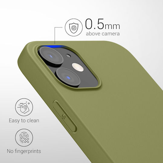 KWmobile Iphone Back Cover Silicon Verde (iPhone 12Xiaomi 12 ProRealme 12 Pro - Traducere: Realme 12 Pro)