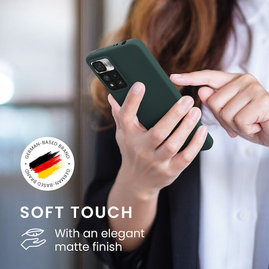 KWmobile Xiaomi Note Задна корица Силикон Зелен (Redmi Note 11 Pro+ 5GRealme 11 Pro / 11 Pro+)