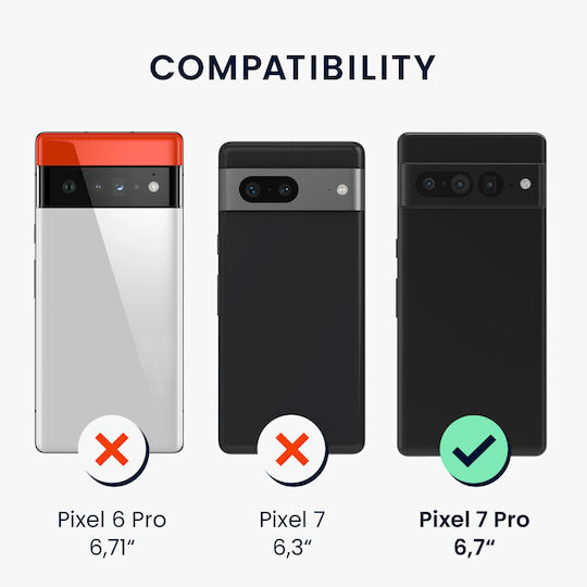 KWmobile Back Cover Υφασμάτινο Γκρι (Google Pixel 7 Pro)
