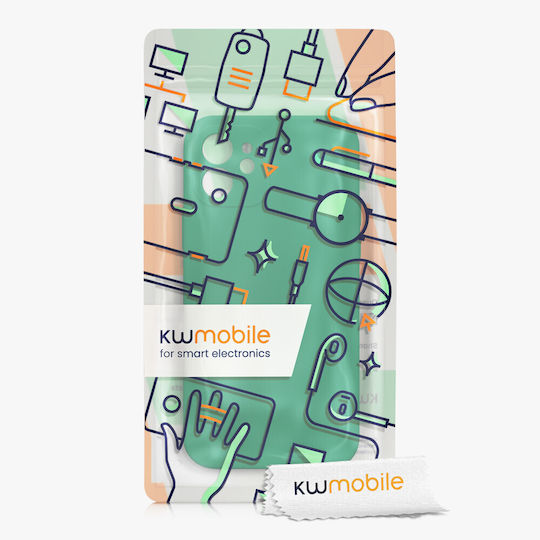 KWmobile Iphone Back Cover Σιλικόνης Πράσινο (iPhone 12Xiaomi 12 ProRealme 12 Pro)
