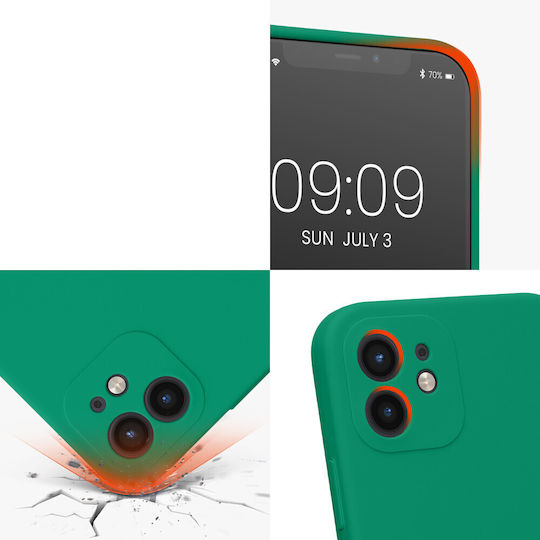 KWmobile Iphone Back Cover Σιλικόνης Πράσινο (iPhone 12Xiaomi 12 ProRealme 12 Pro)
