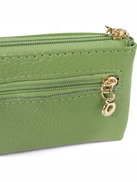 Leather Women's Wallet Green