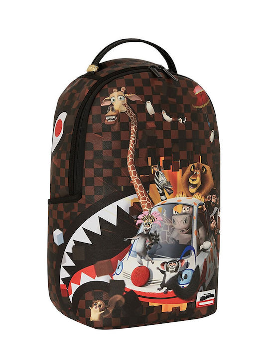 Sprayground DLXSV Σχολική Τσάντα Πλάτης Γυμνασίου - Λυκείου Καφέ