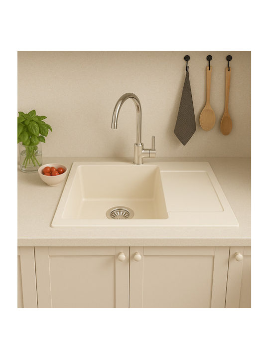 Unixton Drop-In Chiuvetă din Granit Sintetic L61xW50cm