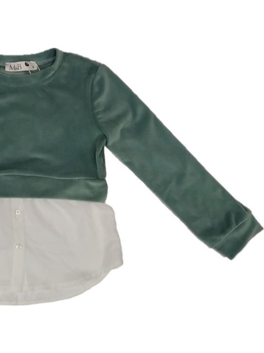 M&B Kid's Fashion Детска блуза Дълъг ръкав Бял
