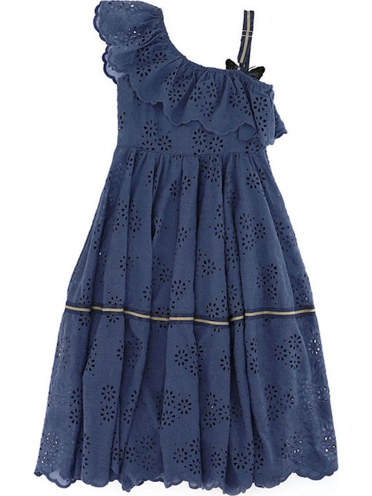 Rochie Monnalisa Broderie 495906ab 5013-0051 Fete Rochie Monnalisa Broderie 495906ab 5013-0051 Fete