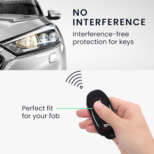 Car Key Cover Case Tesla Model S Smart Key Kwmobile Silicone Black