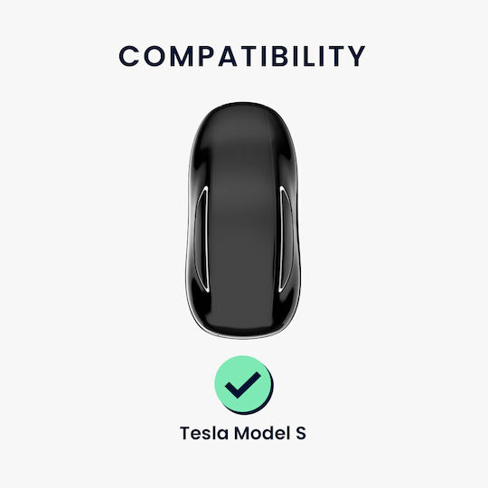Car Key Cover Case Tesla Model S Smart Key Kwmobile Silicone Black