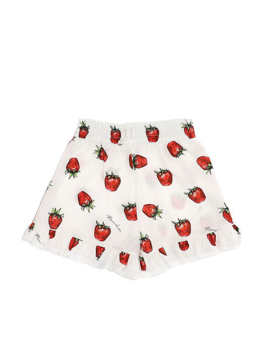 Monnalisa Shorts Frou Frou Weiß Erdbeeren 1174249944