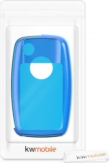 Car Key Cover Case VW Skoda Seat Silicone Blue