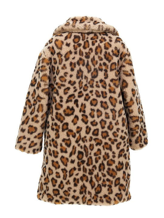 Monnalisa Детско Палто с Подплата Animal Print