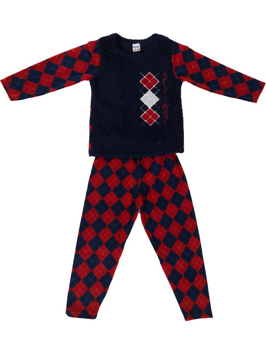 Bonito Παιδική Ρόμπα Χειμωνιάτικη Fleece Rhombus