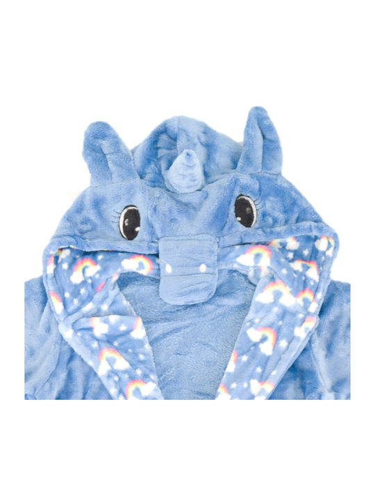 Bonito Παιδική Ρόμπα Χειμωνιάτικη Fleece Γαλάζια