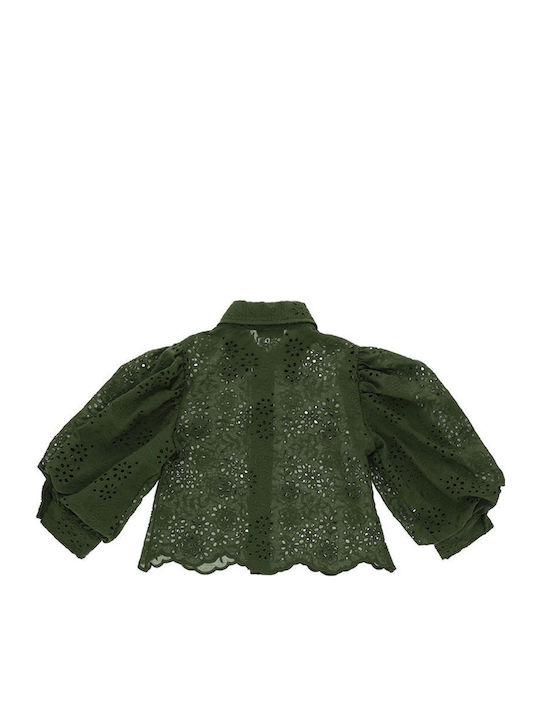 Πουκάμισο Κοντομάνικο Monnalisa Fashion S.gallo 495304 5013-0023 Κορίτσι