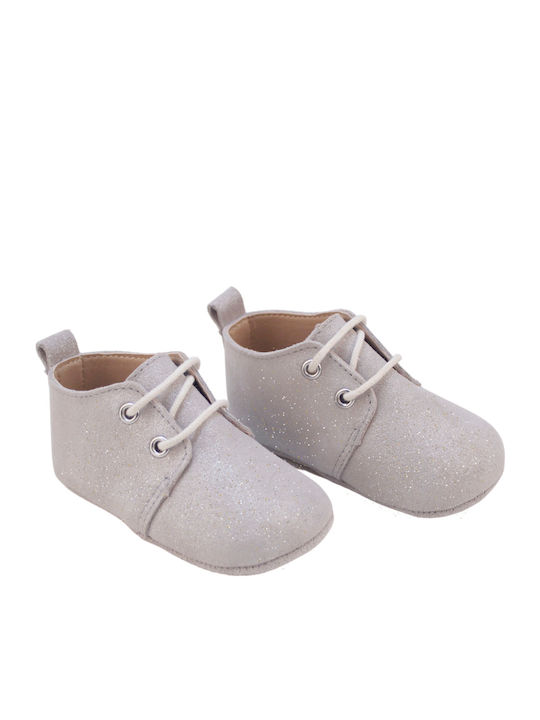 Baby Dutch Βρεφικά Παπούτσια Κορδόνια Glitter Unisex 22 X 16 X 7 Cm