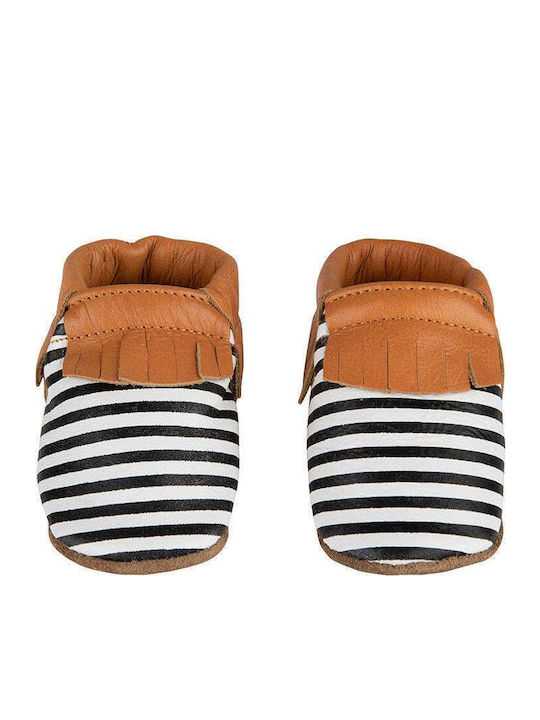 Baby Dutch Soft-Sole Shoes for Babies Nature Stripped Unisex 22 X 16 X 7 Cm