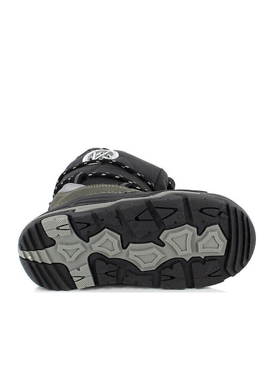 Kimberfeel Kids Snow Boots with Laces Black