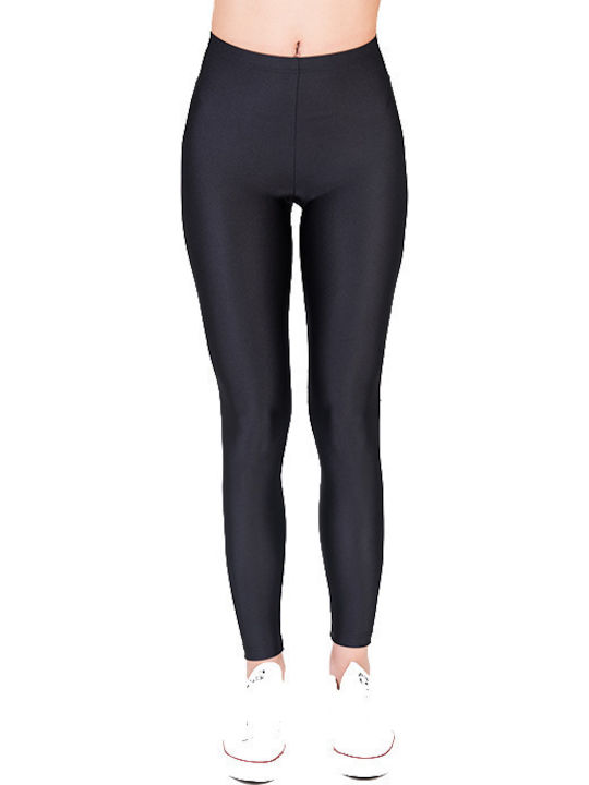 Jacqueline Shiny Women's Long Everyday Legging Shiny Black