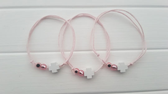 Baby Unicorn Christening Charm Bracelet Pink 50 Pieces
