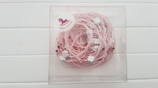 Baby Unicorn Christening Charm Bracelet Pink 50 Pieces