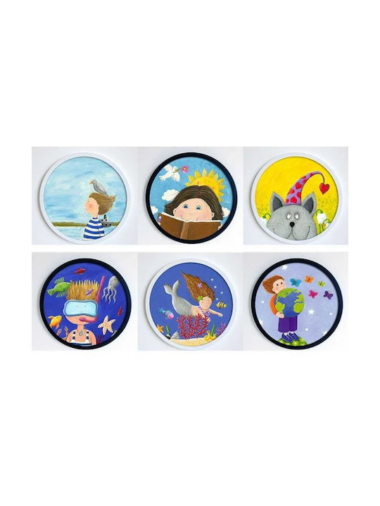 Kids Framed Wall Painting 34x34cm
