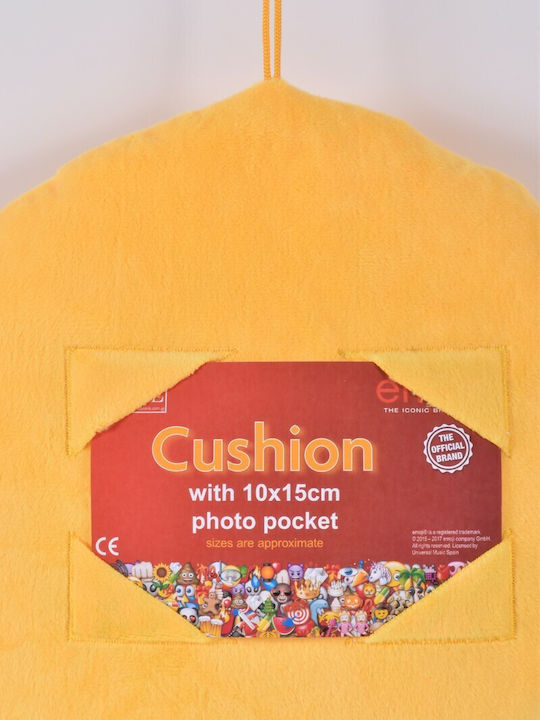 Pillow-Photo Frame Emoji Coloured Heart 30x30cm
