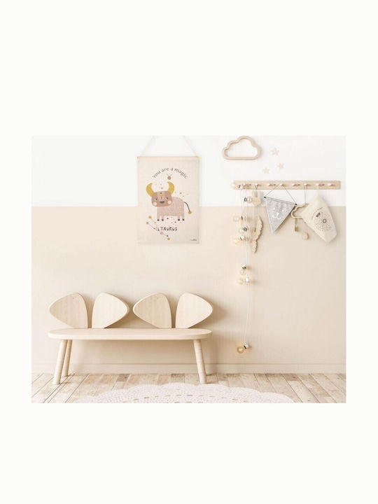 Παιδικη Παντα Τοιχου Nattiot Little Taurus Natural 40×50 100% Βαμβακι