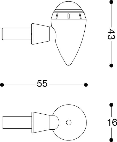 Barracuda Φλας Μηχανης Ζευγος S-led B-lux N1001-bsa Ασημι