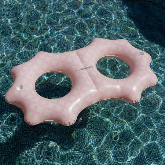 Flamingueo Inflatable Float for Sea Donut 2 Persons Pink 190x115cm
