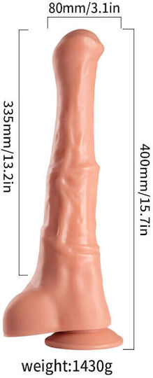 APH Dildo με Βεντούζα Flesh 40cm