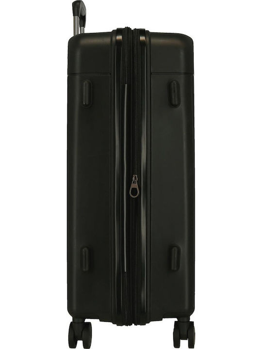 Movom Mittlerer Reisekoffer Black mit 4 Räder Höhe 68cm