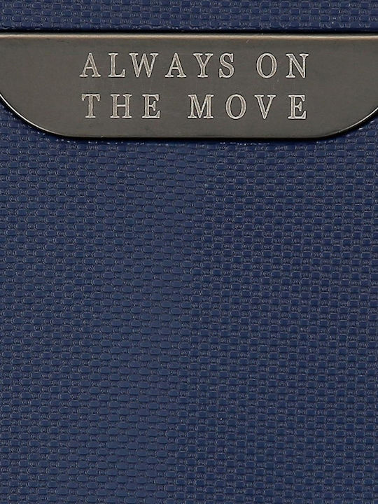 Movom Großer Hartreisekoffer Marineblau mit 4 Rädern Höhe 78cm