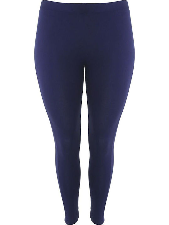 Women's Long Everyday Legging High Waisted Navy Blue