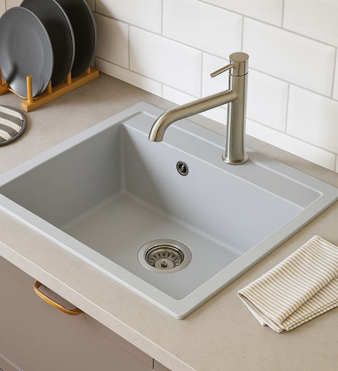 Unixton Drop-In Μ50xΠ50см Сив Unixton Drop-In Μ50xΠ50см Сив