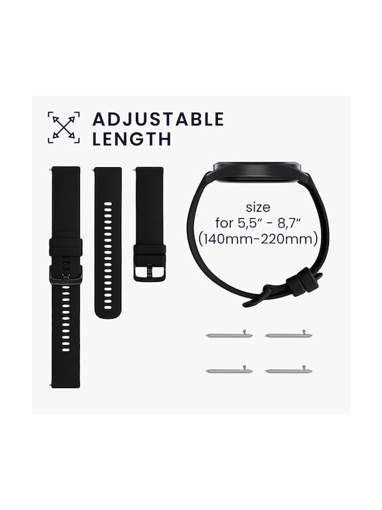 Set 2 Kwmobile Armbänder Schwarzview X1 Smartwatch Silikon Schwarz 58170.04