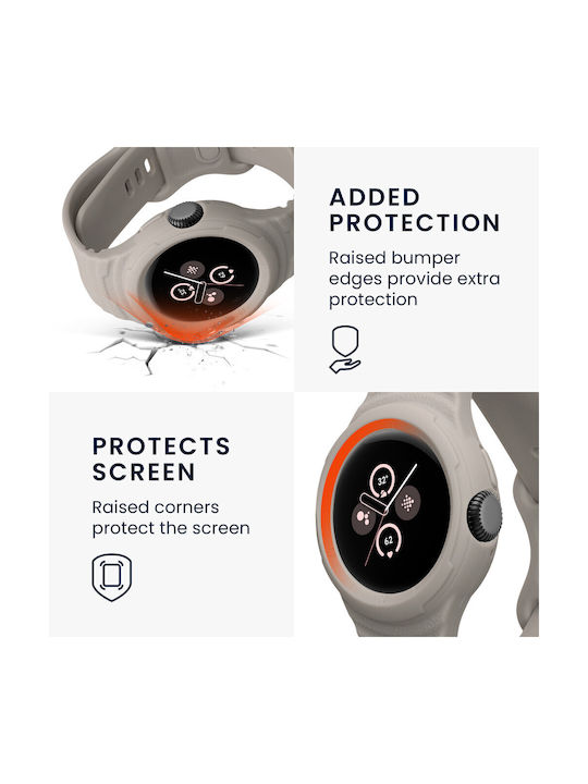 Kwmobile Curea Google Pixel Watch 2/Pixel Watch Gri Silicon Kwm000025gt002c