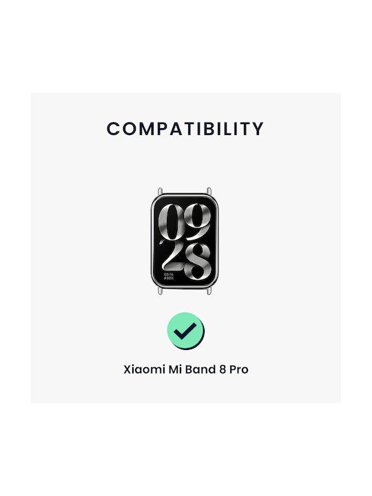 Kwmobile Tragbare Bänder Xiaomi Mi Band 8 Pro Dunkelgrünes Nylon