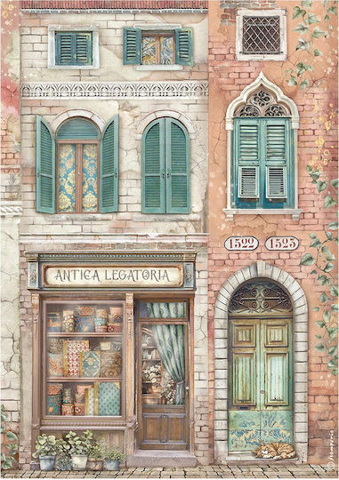 Σετ 6 Ριζόχαρτα Ντεκουπάζ Stamperia 21x29cm A4 Venice City Art