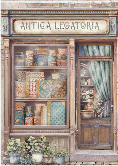 Set 8 Reispapier Decoupage Stamperia 10,5×14,8cm Venice City Art