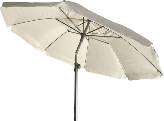 Campo Retro 220 Folding Beach Umbrella Aluminum Diameter 2.2m with UV Protection and Air Vent Blue