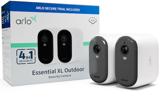 Arlo Система за наблюдение Essential2 XL 2 Камери Безжични Камери IP 1080p