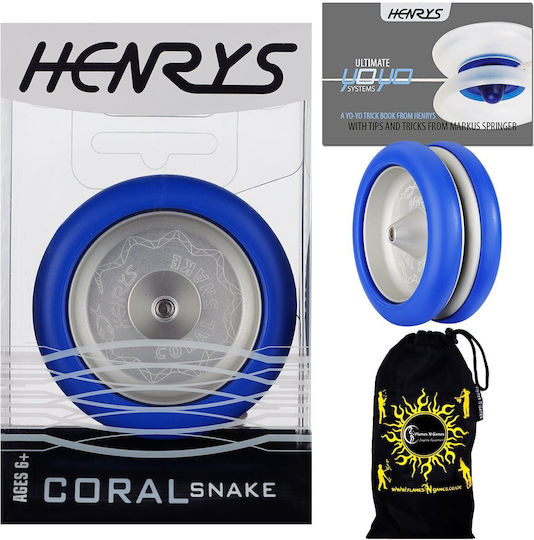 Henry's Korallen-Schlange Yo-Yo + Henry Yo-Yo Heft Blau