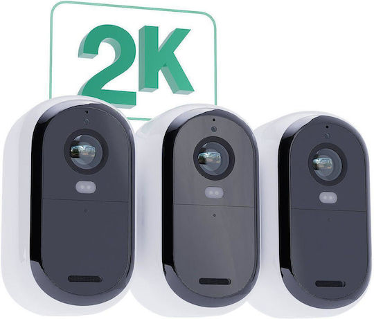 Arlo Σύστημα Παρακολούθησης Essential 2nd Generation 3 Ασύρματων Καμερών IP 4MP