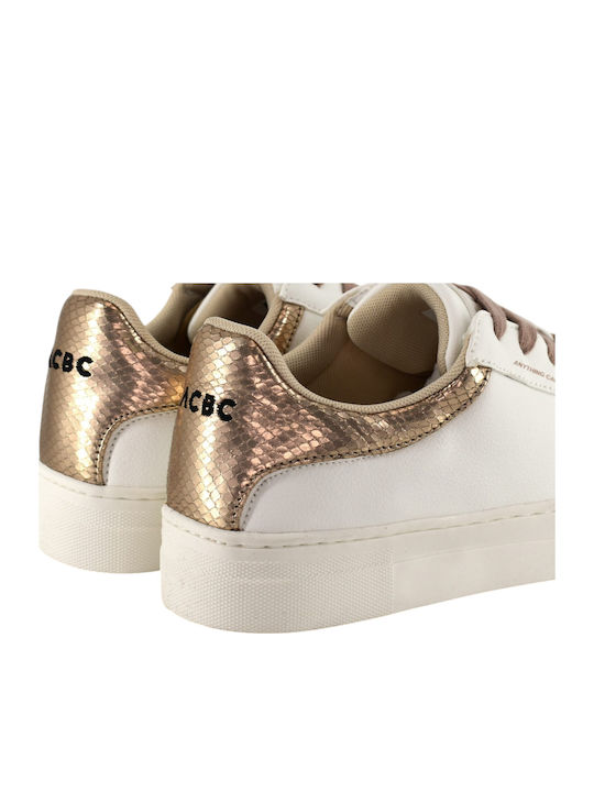 Marina Γυναικεία Sneakers White / Rose
