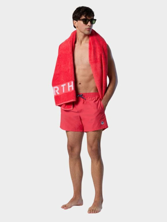 Men's Swimwear Shorts Red with Patterns
