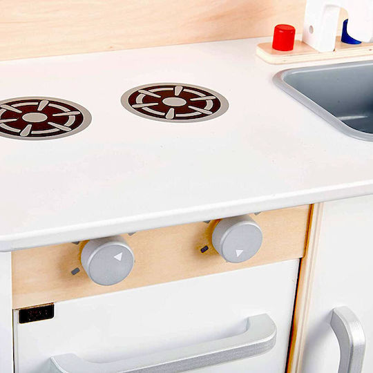 Pin Toys Wooden Classic Kitchen in Natural Tones