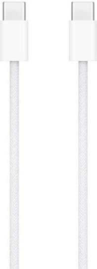 Apple Braided USB 2.0 Cable USB-C Male - USB-C 60W White 1m MQKJ3ZM/A