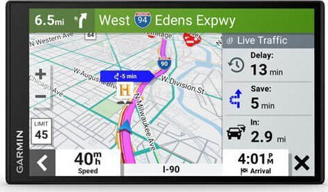 Garmin 7" Display GPS Device DriveSmart 76 MT-S with Wi-Fi and Card Slot